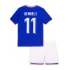 Maglia ufficiale Francia Dembele 11 Casa Euro 2024 per Bambino